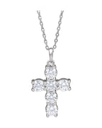 Colar Cruz Cravejado em Ouro 14k com Diamantes de Laboratório – Modelo 3