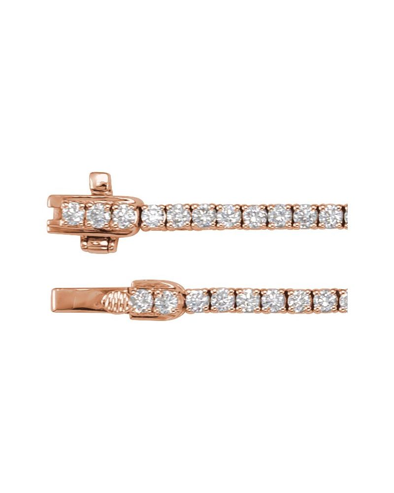 Colar Estações Riviera em Ouro 14k com Diamantes de Laboratório