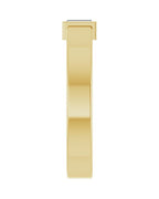 Anel Solitário Leve com Cravação Bezel em Ouro 14k com Diamantes de Laboratório