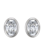 Brinco Ponto de Luz Leve com Cravação Bezel em Ouro 14k com Diamantes Naturais