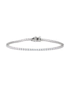 Pulseira Riviera Perfil Baixo em Ouro 14k com Diamantes de Laboratório