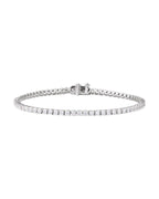 Pulseira Riviera Perfil Baixo em Ouro 14k com Diamantes de Laboratório