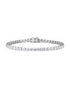 Pulseira Riviera Perfil Baixo em Ouro 14k com Diamantes de Laboratório