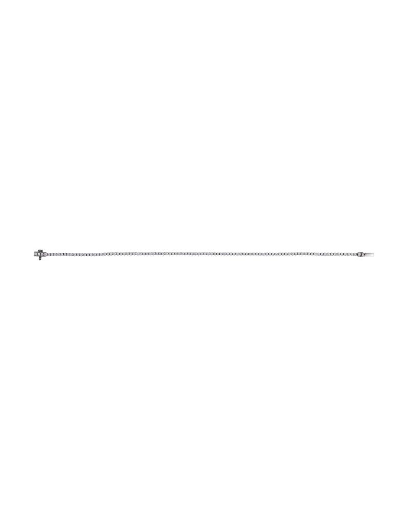 Pulseira Riviera Perfil Baixo em Ouro 14k com Diamantes de Laboratório
