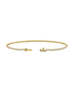 Pulseira Riviera Perfil Baixo em Ouro 14k com Diamantes de Laboratório