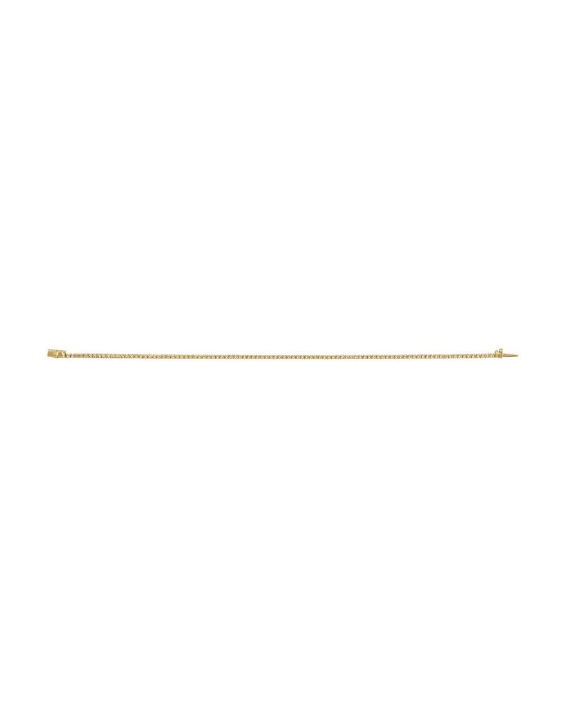 Pulseira Riviera Perfil Baixo em Ouro 14k com Diamantes de Laboratório