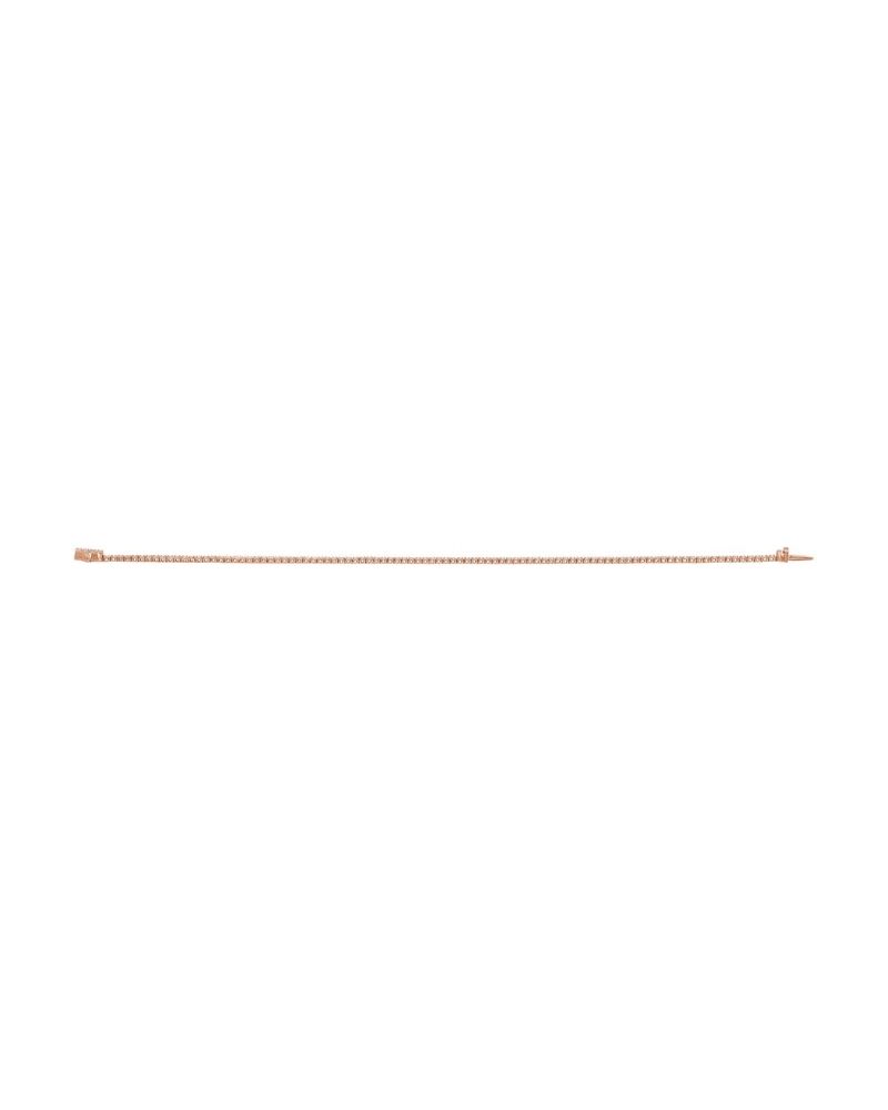 Pulseira Riviera Perfil Baixo em Ouro 14k com Diamantes de Laboratório