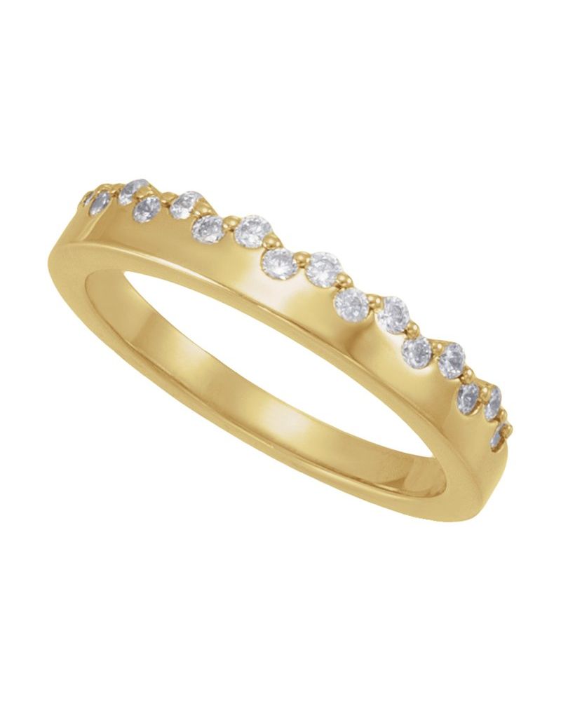 Anel Cravejado em Ouro 14k com Diamantes de Laboratório – Modelo 4