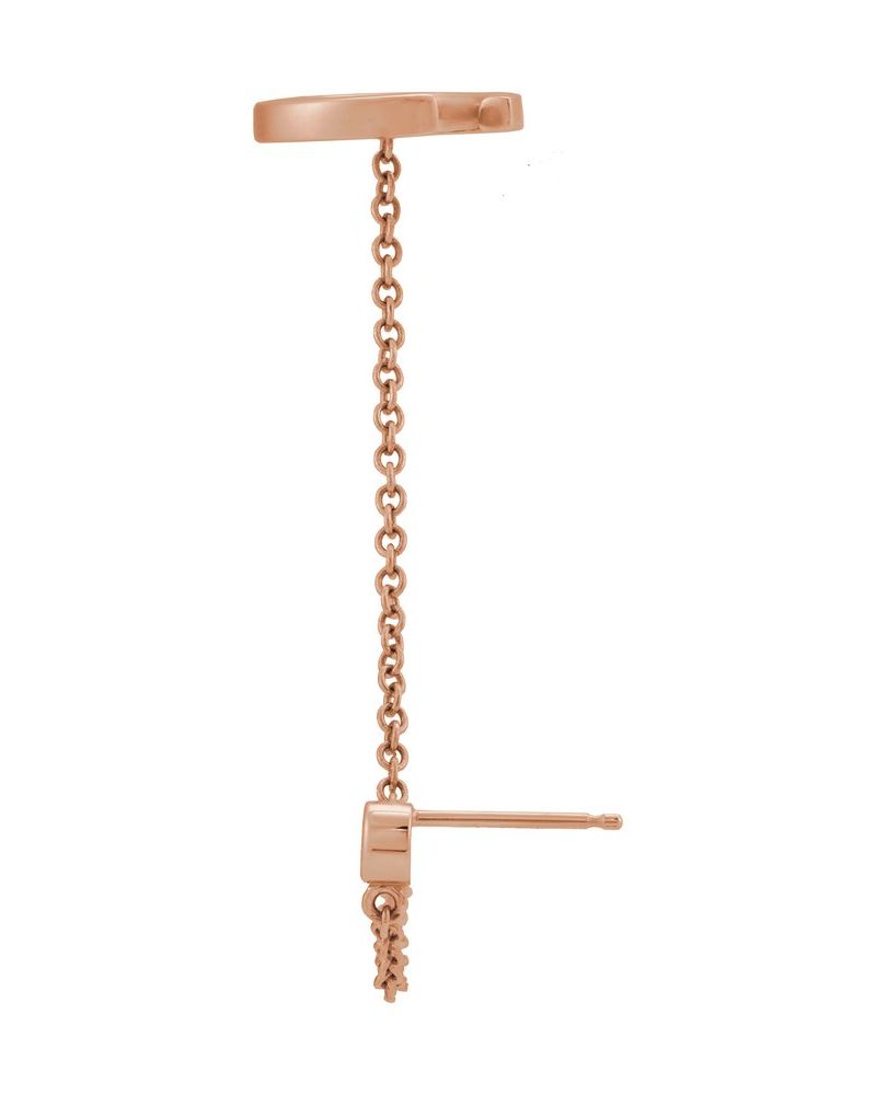 Ear Cuff em Ouro 14k com Diamantes Naturais