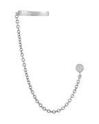 Ear Cuff em Ouro 14k com Diamantes Naturais