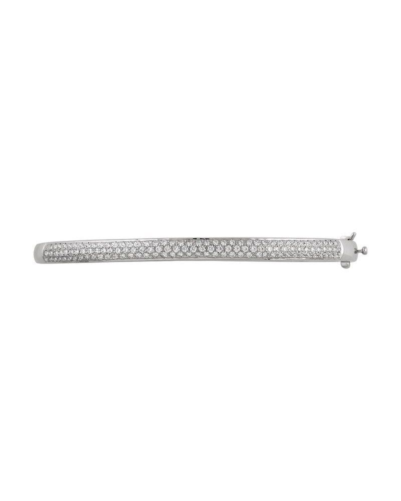 Bracelete Rígido Pavê em Ouro 14k com Diamantes Naturais – Modelo 3