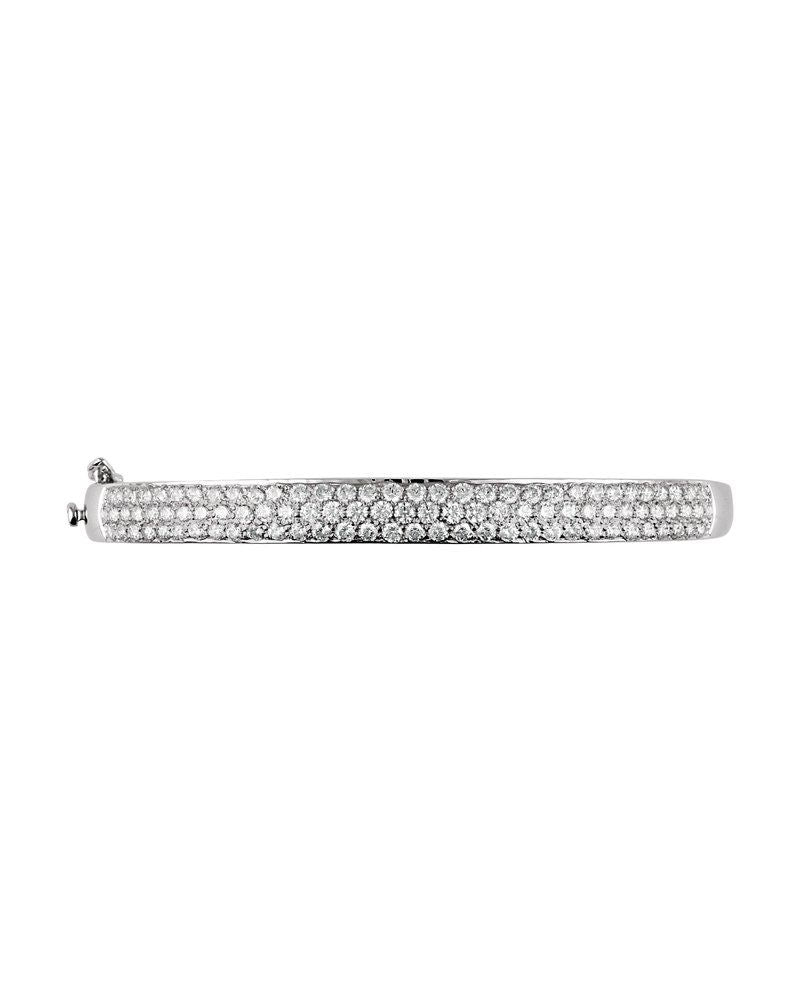 Bracelete Rígido Pavê em Ouro 14k com Diamantes Naturais – Modelo 2