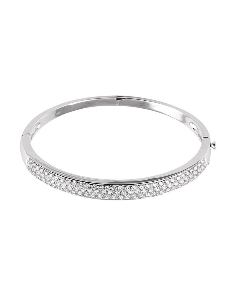 Bracelete Rígido Pavê em Ouro 14k com Diamantes Naturais – Modelo 2