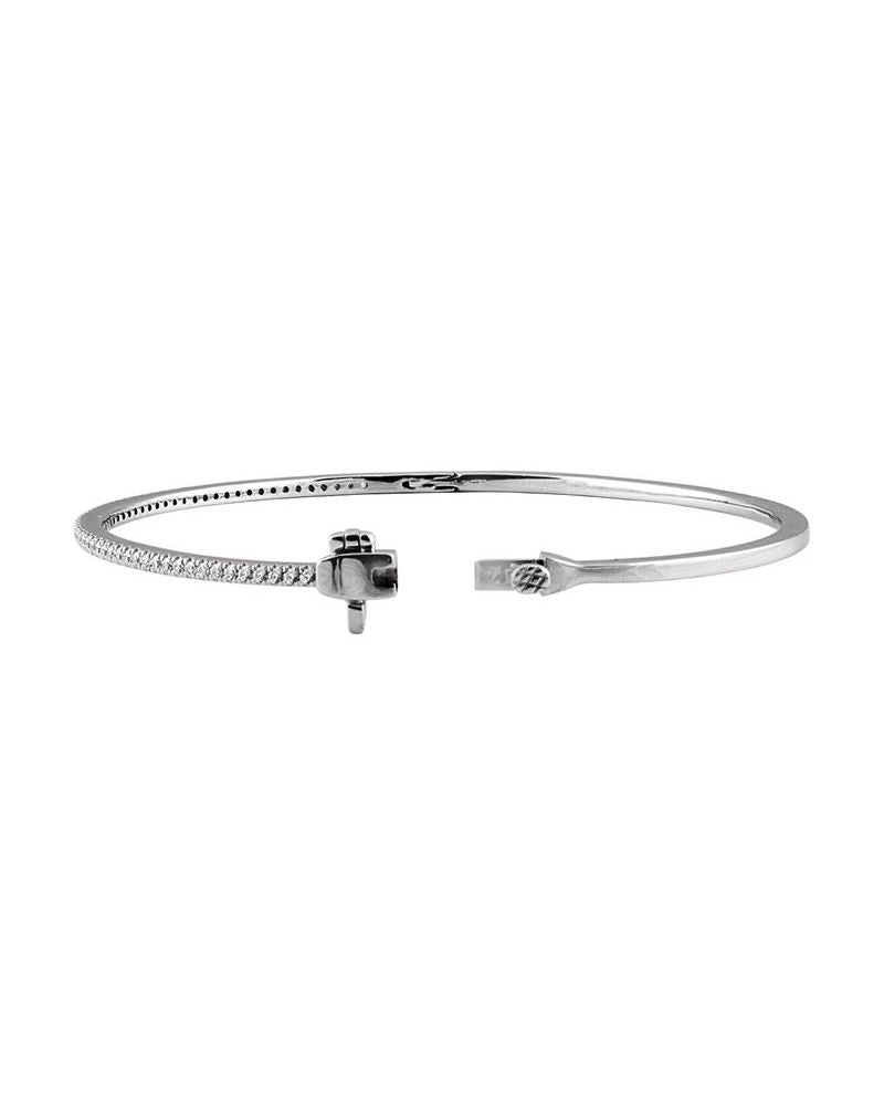Bracelete Rígido Pavê em Ouro 14k com Diamantes Naturais