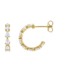 Brinco de Aro Cravejado em Ouro 14k com Diamantes de Laboratório – Modelo 13