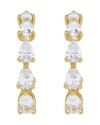 Brinco de Aro Cravejado em Ouro 14k com Diamantes de Laboratório – Modelo 13