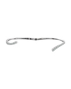 Bracelete Bypass Degradê em Ouro 14k com Diamantes de Laboratório