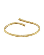 Bracelete Bypass Degradê em Ouro 14k com Diamantes de Laboratório