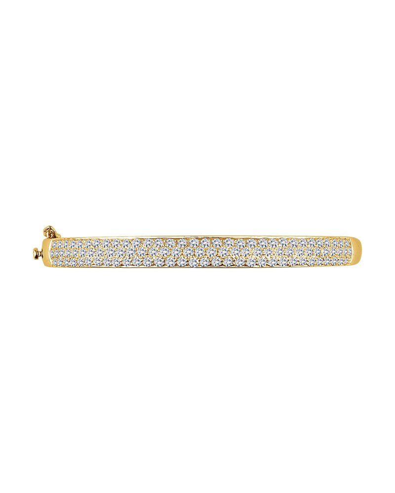 Bracelete Rígido Pavê em Ouro 14k com Diamantes Naturais – Modelo 2