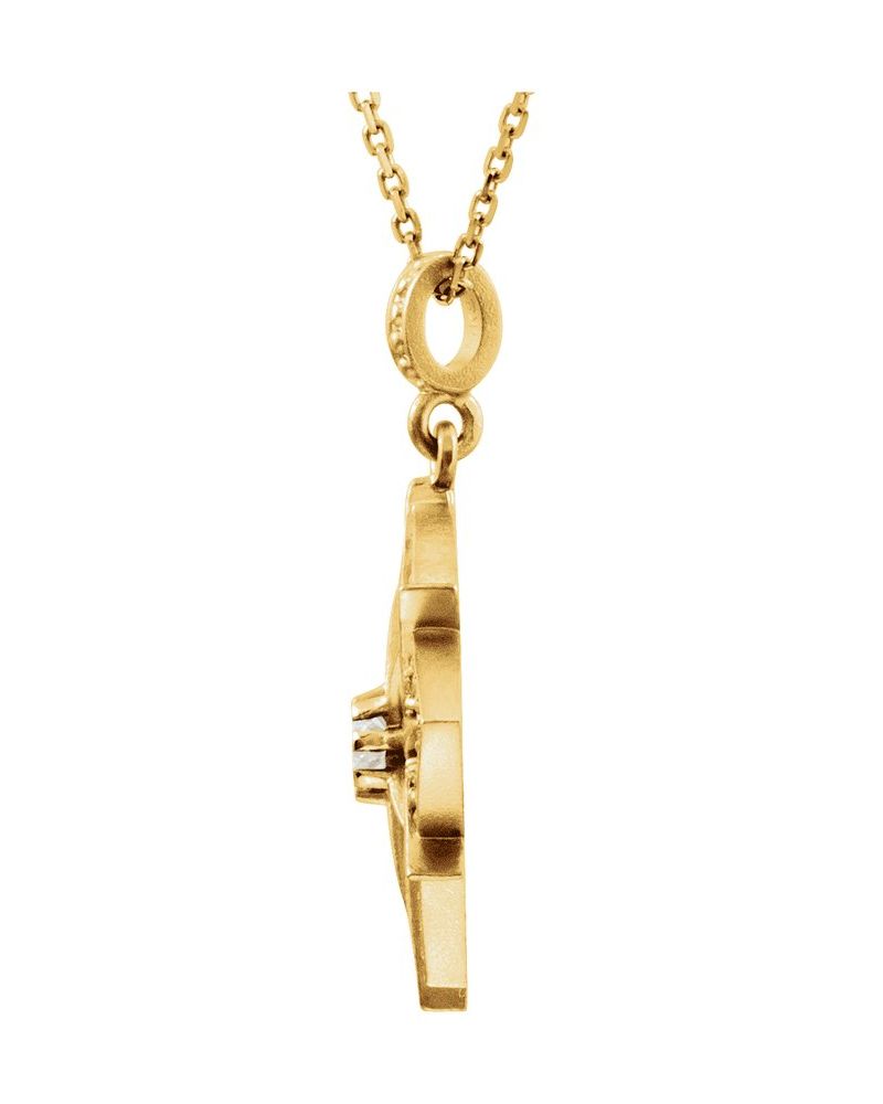 Colar Vintage em Ouro 14k com Diamantes Naturais – Modelo 3