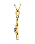 Colar Vintage em Ouro 14k com Diamantes Naturais – Modelo 3