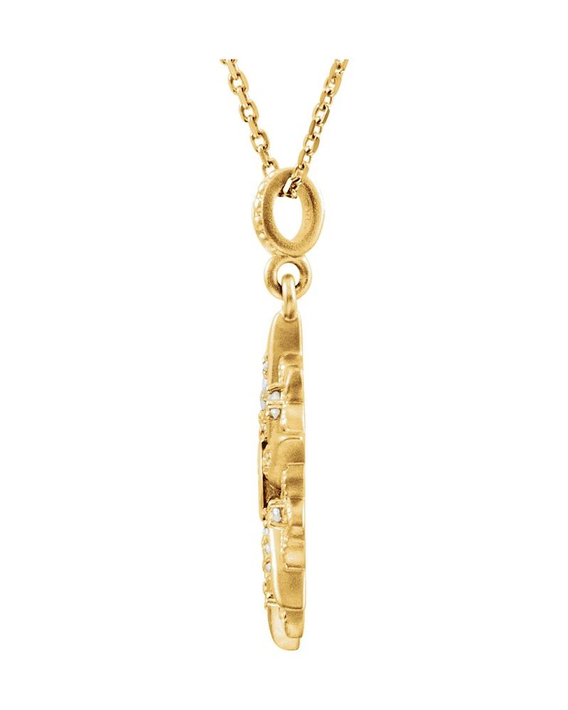 Colar Vintage em Ouro 14k com Diamantes Naturais – Modelo 4