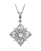 Colar Vintage em Ouro 14k com Diamantes Naturais – Modelo 3