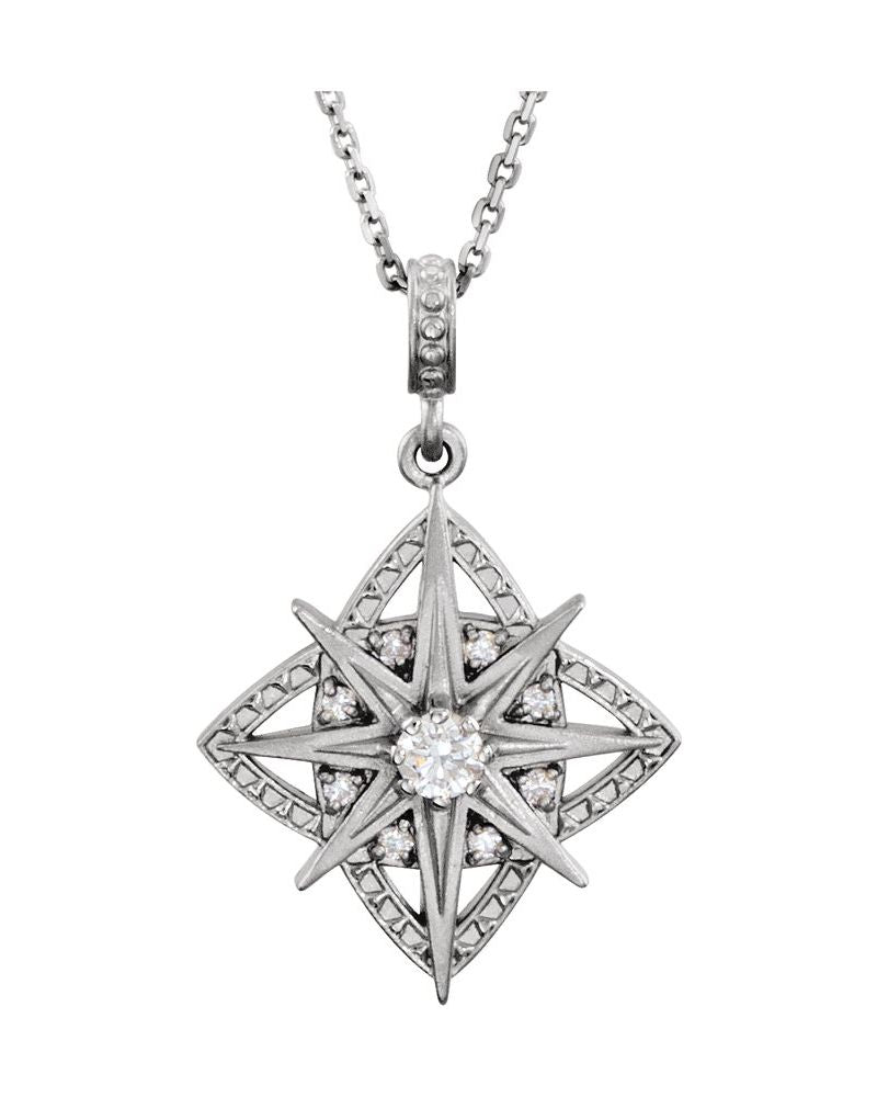 Colar Vintage em Ouro 14k com Diamantes Naturais – Modelo 3
