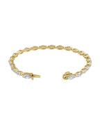 Pulseira Riviera em Ouro 14k com Diamantes de Laboratório