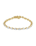 Pulseira Riviera em Ouro 14k com Diamantes de Laboratório