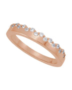 Anel Cravejado em Ouro 14k com Diamantes de Laboratório – Modelo 4