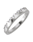 Anel Cravejado em Ouro 14k com Diamantes de Laboratório – Modelo 4