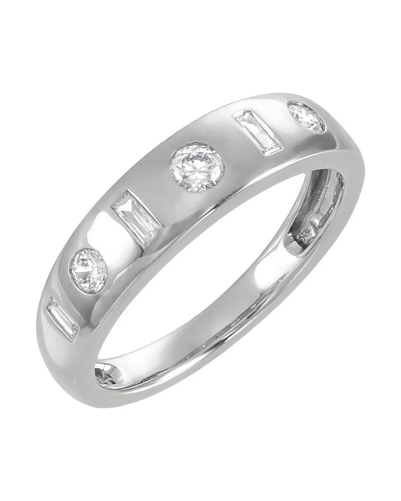Anel Cravejado em Ouro 14k com Diamantes de Laboratório – Modelo 7