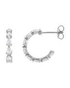 Brinco de Aro Cravejado em Ouro 14k com Diamantes de Laboratório – Modelo 13