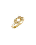 Anel Nó Cravejado em Ouro 14k com Diamantes Naturais – Modelo 5