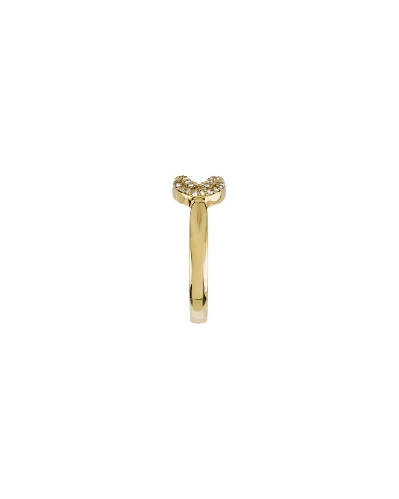 Anel Nó Cravejado em Ouro 14k com Diamantes Naturais – Modelo 5