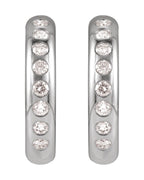 Brinco de Aro Cravejado Leve em Ouro 14k com Diamantes Naturais