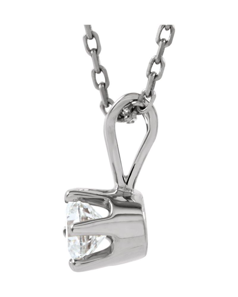 Colar Solitário em Ouro 14k com Diamantes Naturais – Modelo 22