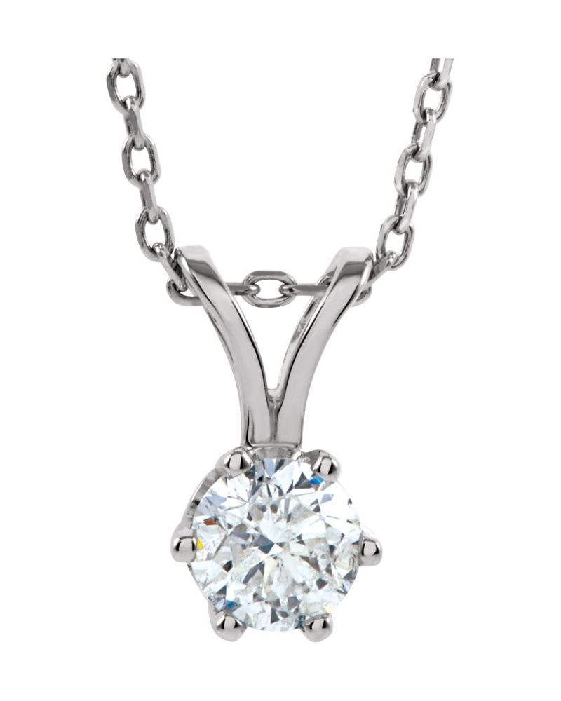 Colar Solitário em Ouro 14k com Diamantes Naturais – Modelo 22