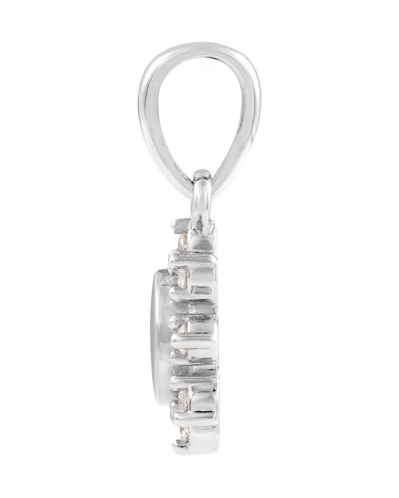 Pingente para Gravação Cravejado em Ouro 14k com Diamantes de Laboratório – Modelo 3