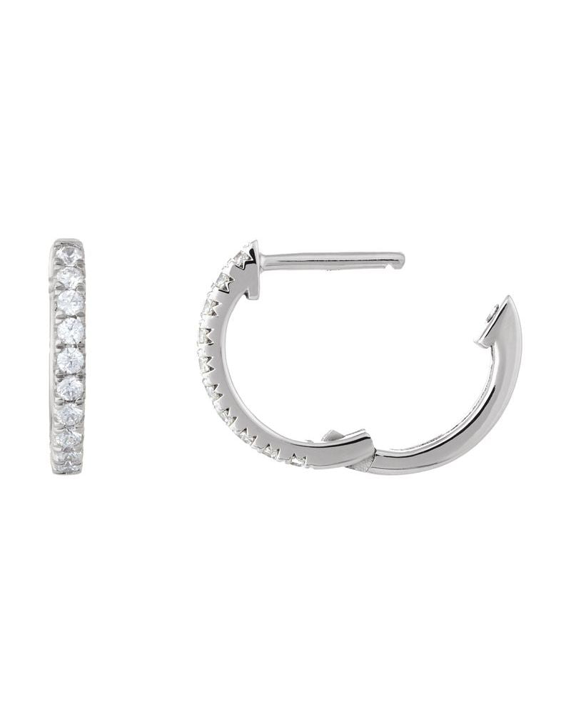 Brinco de Aro Cravejado em Ouro 14k com Diamantes de Laboratório – Modelo 14