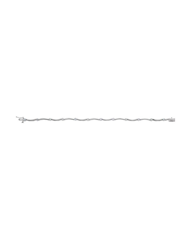 Pulseira Riviera em Ouro 14k com Diamantes Naturais – Modelo 15