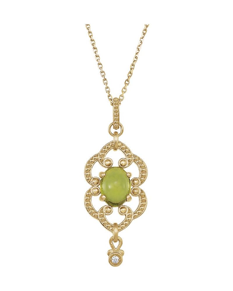 Colar Granulado em Ouro 14k com Diamantes Naturais – Modelo 3