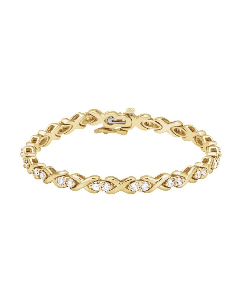 Pulseira Riviera Cravejada em Ouro 14k com Diamantes Naturais – Modelo 6