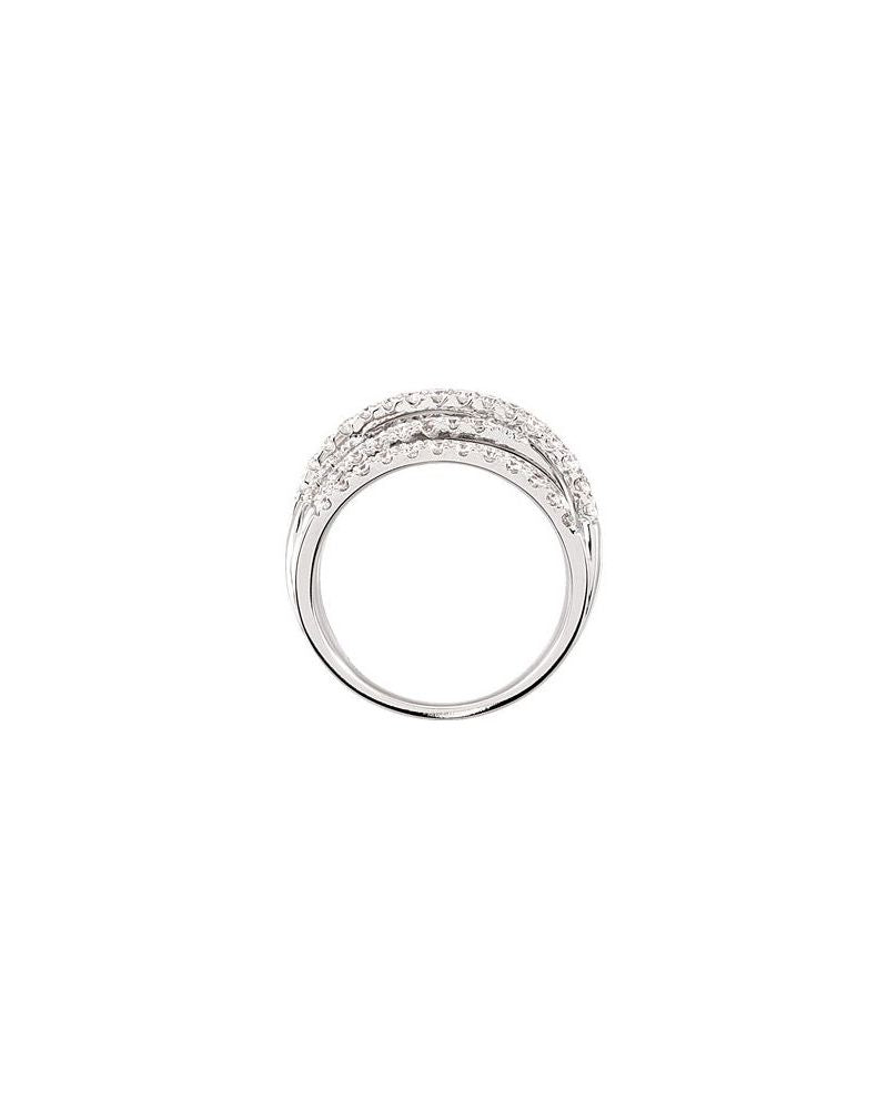 Anel Entrelaçado em Ouro 14k com Diamantes Naturais – Modelo 27