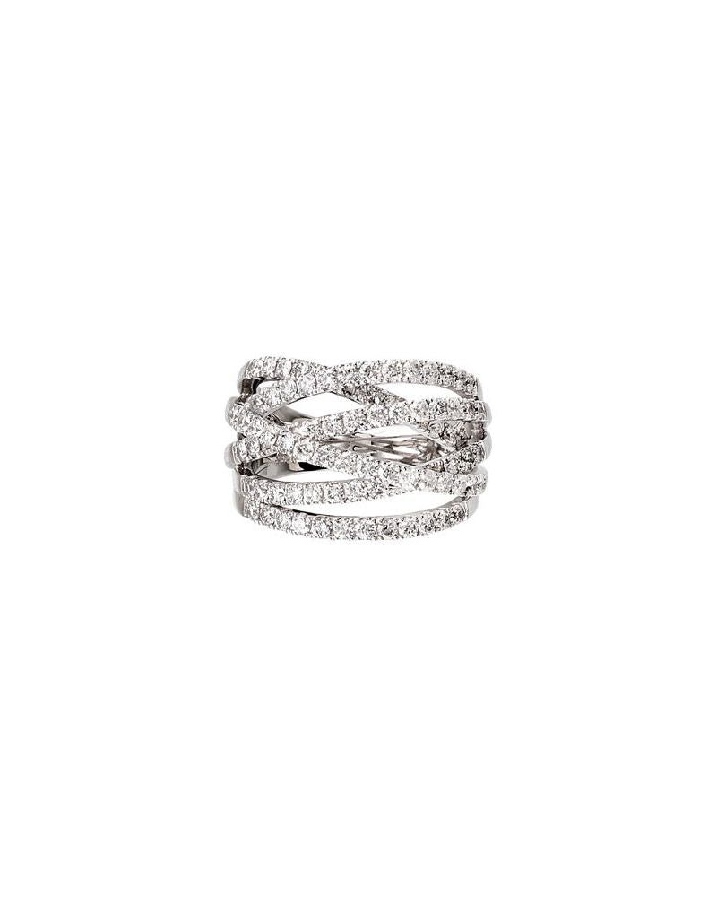 Anel Entrelaçado em Ouro 14k com Diamantes Naturais – Modelo 27
