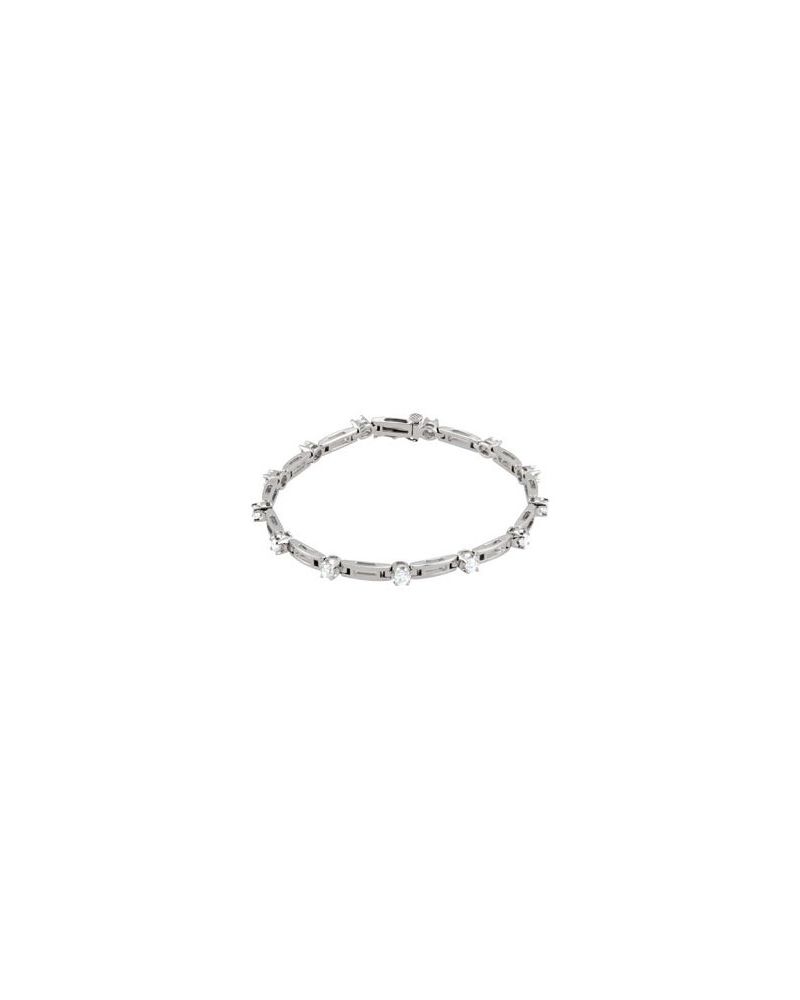 Pulseira Riviera em Ouro 14k com Diamantes Naturais – Modelo 16