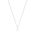 Colar de Prata 925 com Pingente Ponto de Luz Lisa