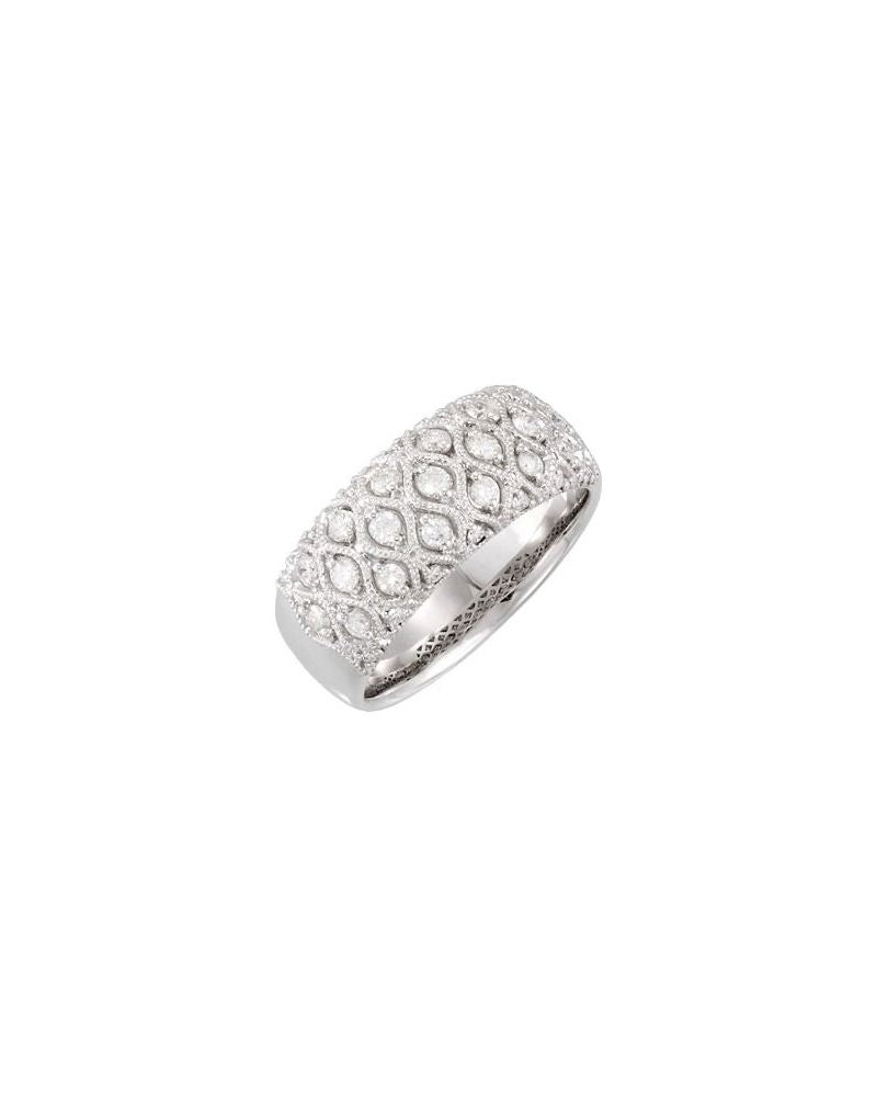 Anel Cravejado em Ouro 14k com Diamantes Naturais – Modelo 8