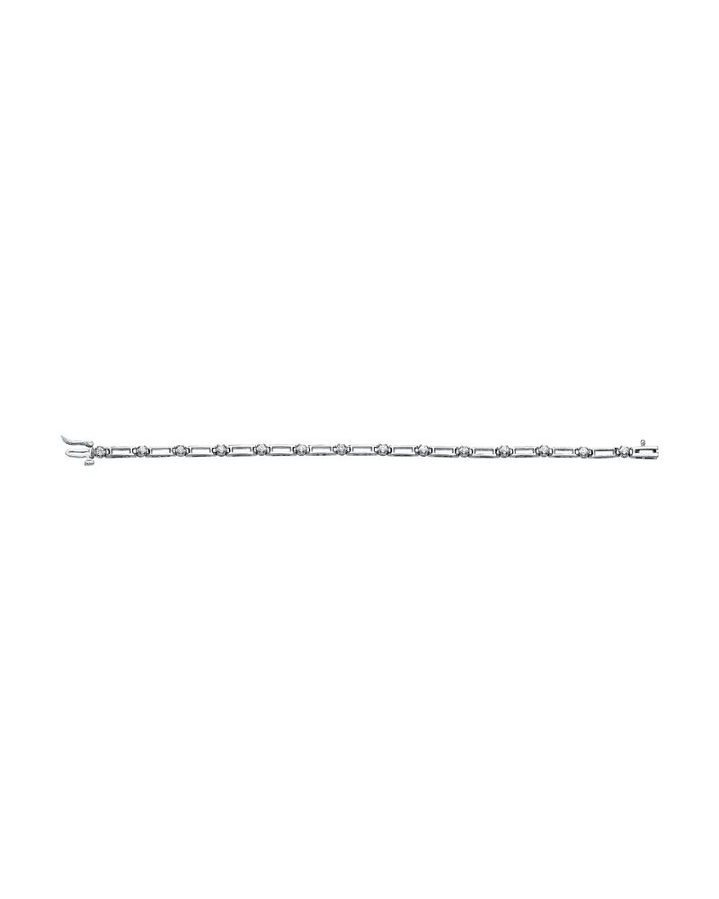 Pulseira Riviera em Ouro 14k com Diamantes Naturais – Modelo 25